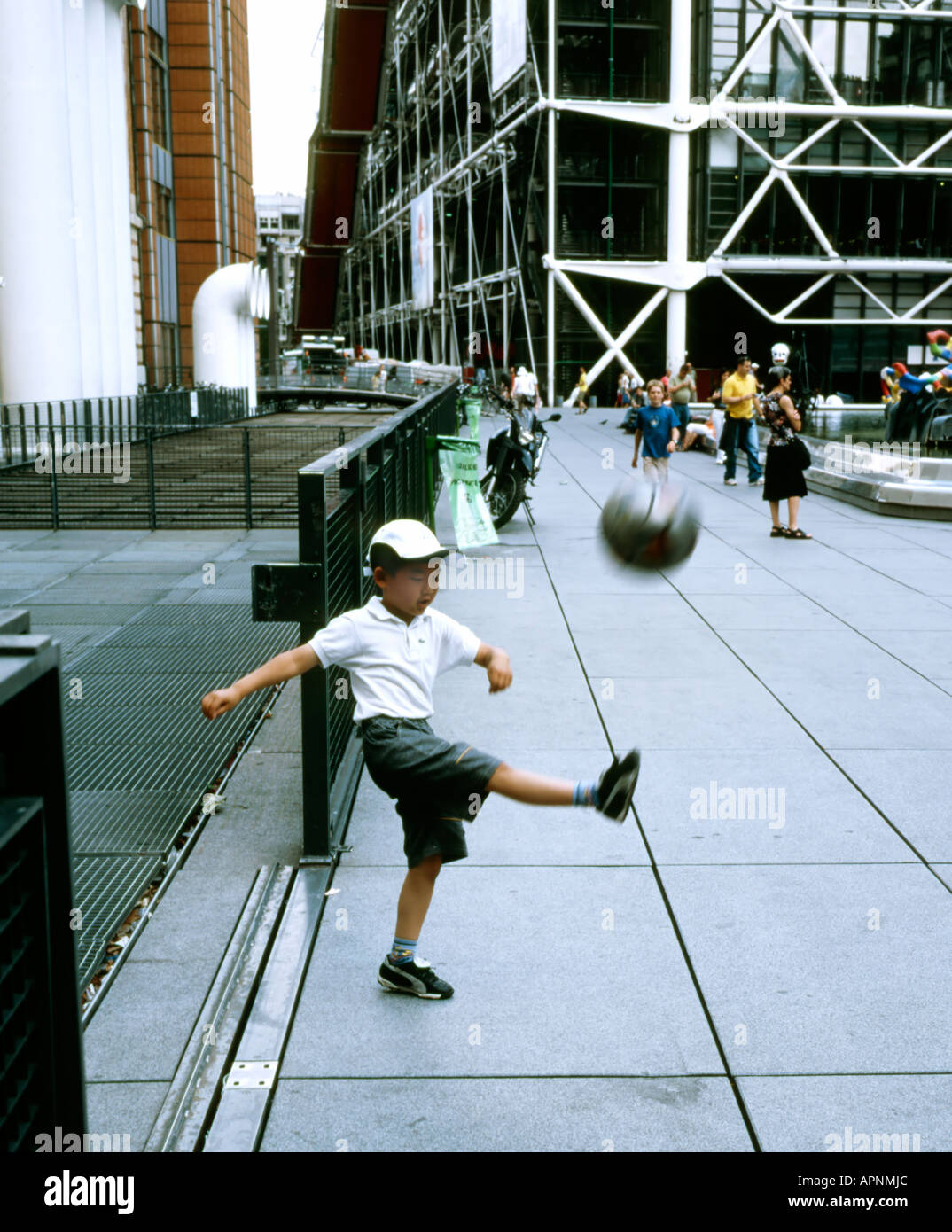 Boy playing footbal in hi-res stock photography and images - Alamy
