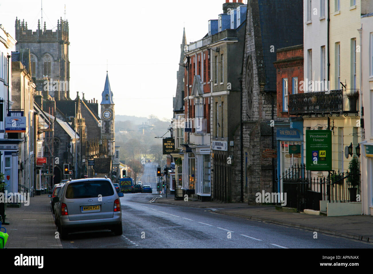 dorchester high street dorset england uk gb Stock Photo Alamy