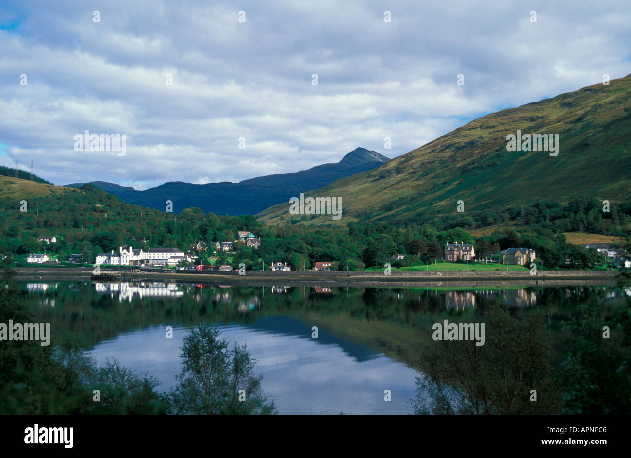 Campbell Town on Loch Lommond Scotland Stock Photo