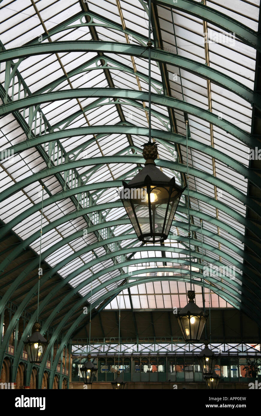 Covent Garden Jubilee hall roof 2 Stock Photo