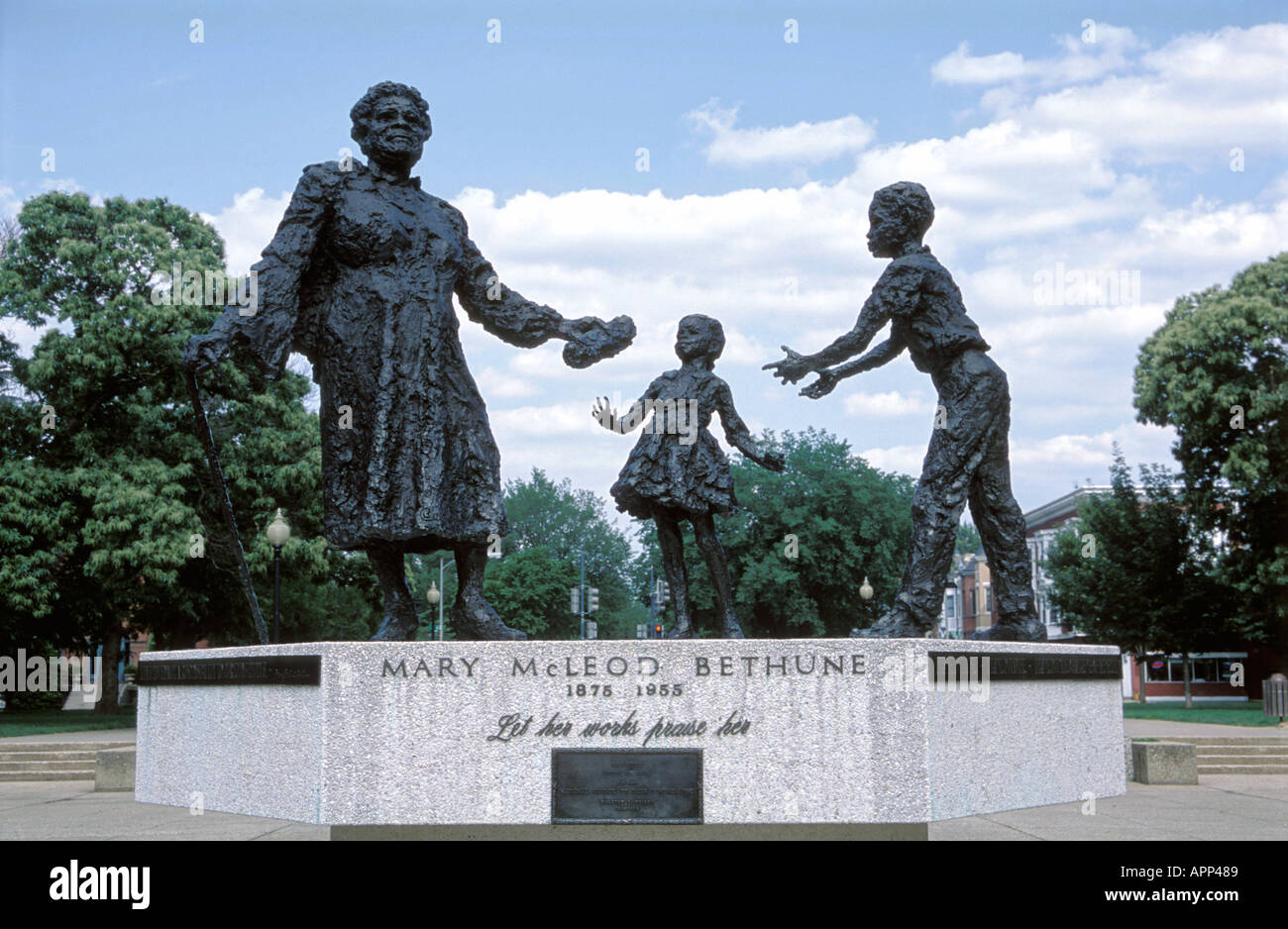Mary McLeod Bethune Memorial, Washington D.C. Stock Photo