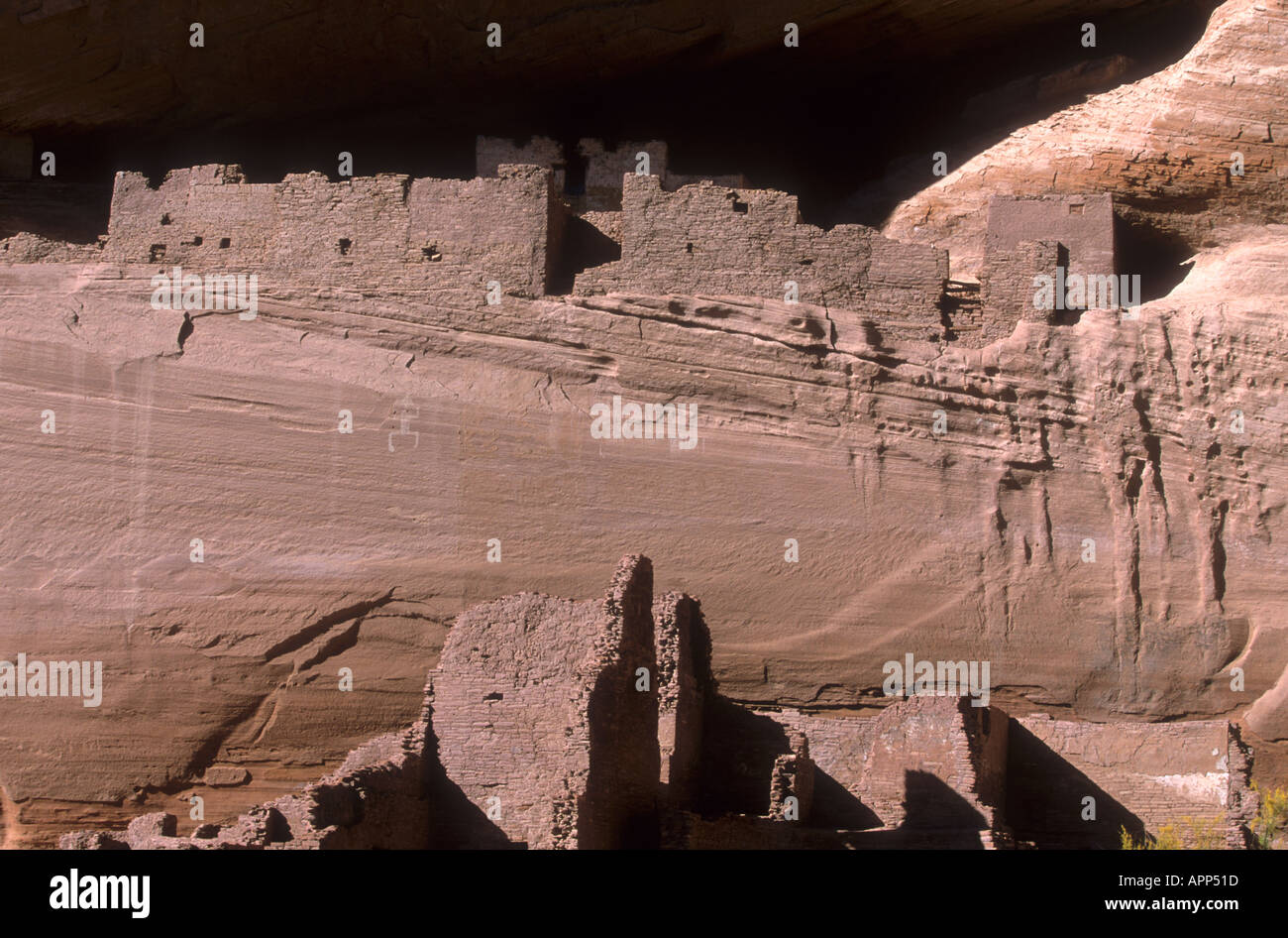 Old Native House in Canyon of Chelly Stock Photo