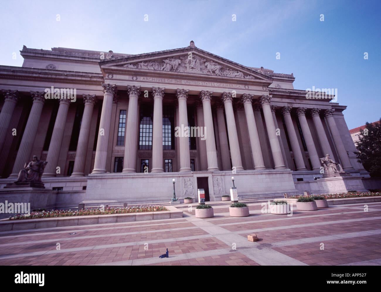 National Archives in Washington D.C. Stock Photo