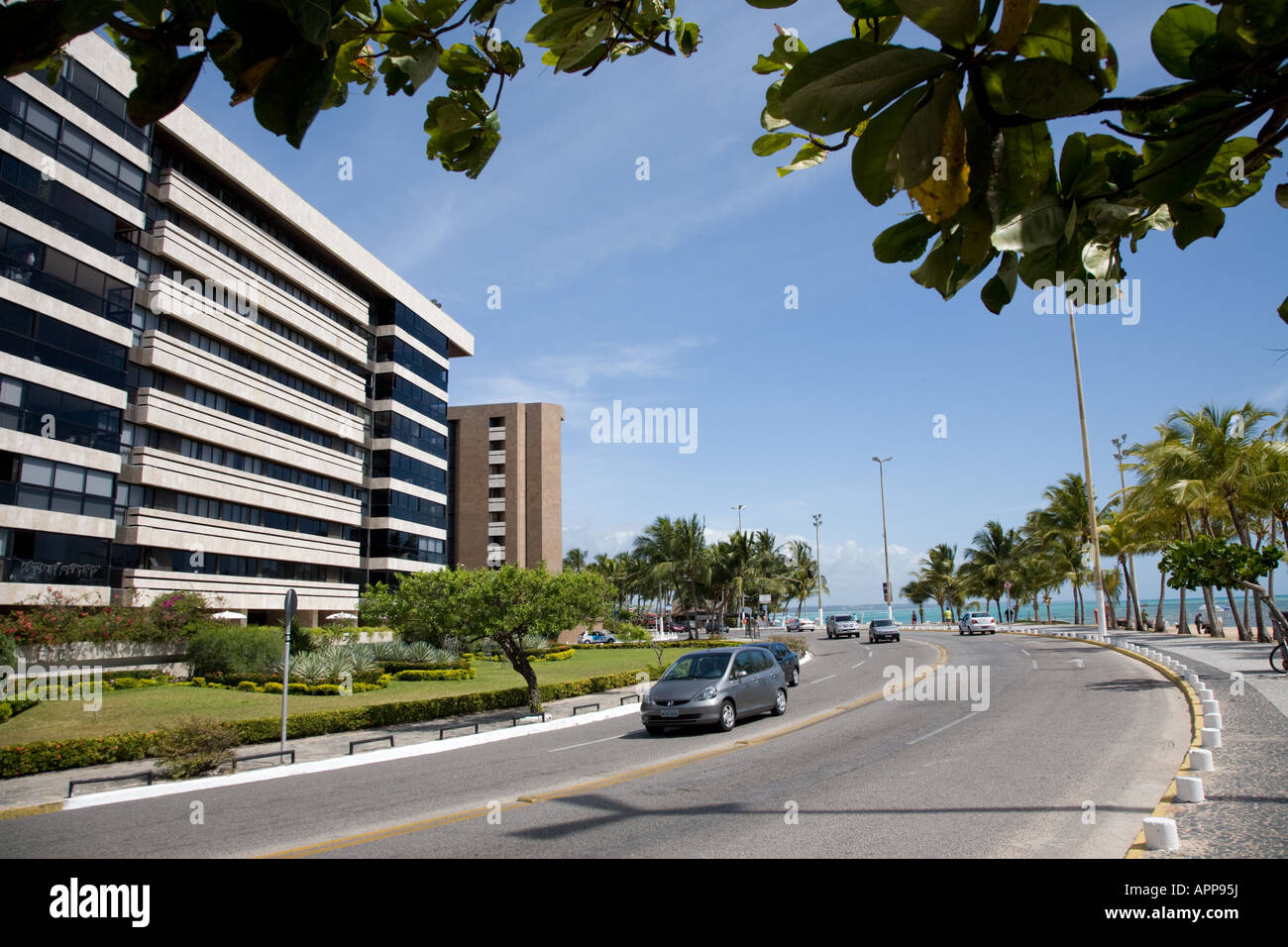 Ponta Verde Apartment Buildings, Maceio, Alagoas, Brazil Stock Photo