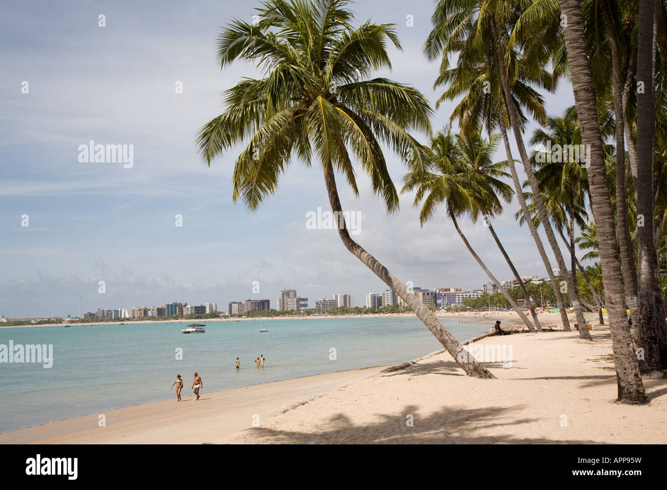 Praia de Pajucara Beach, Maceio, Alagoas, Brazil Stock Photo