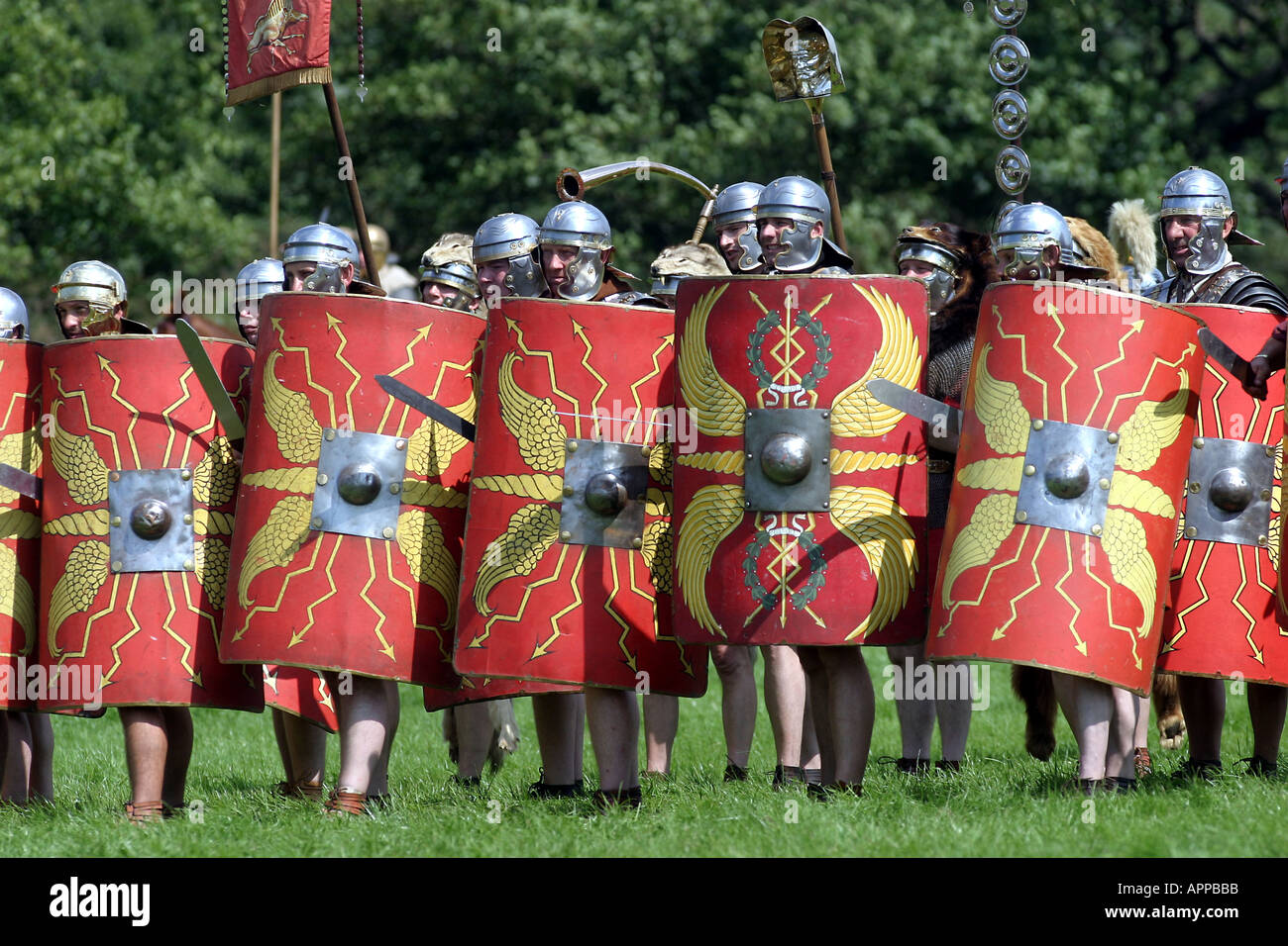 ancient roman shields