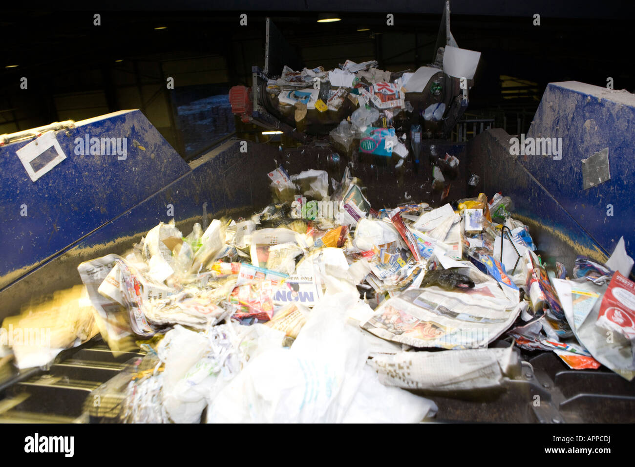 Community waste recycling Milton Keynes Stock Photo Alamy