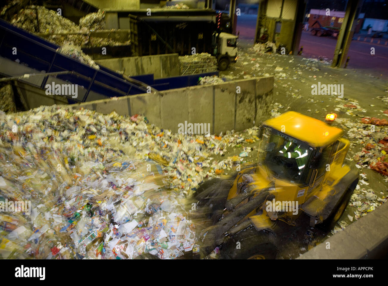 Community waste recycling Milton Keynes Stock Photo Alamy