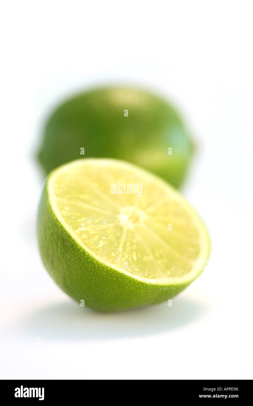limes on white Stock Photo Alamy