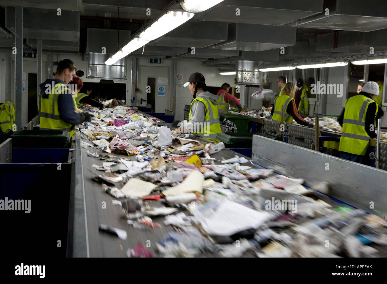 Community waste recycling Milton Keynes Stock Photo Alamy