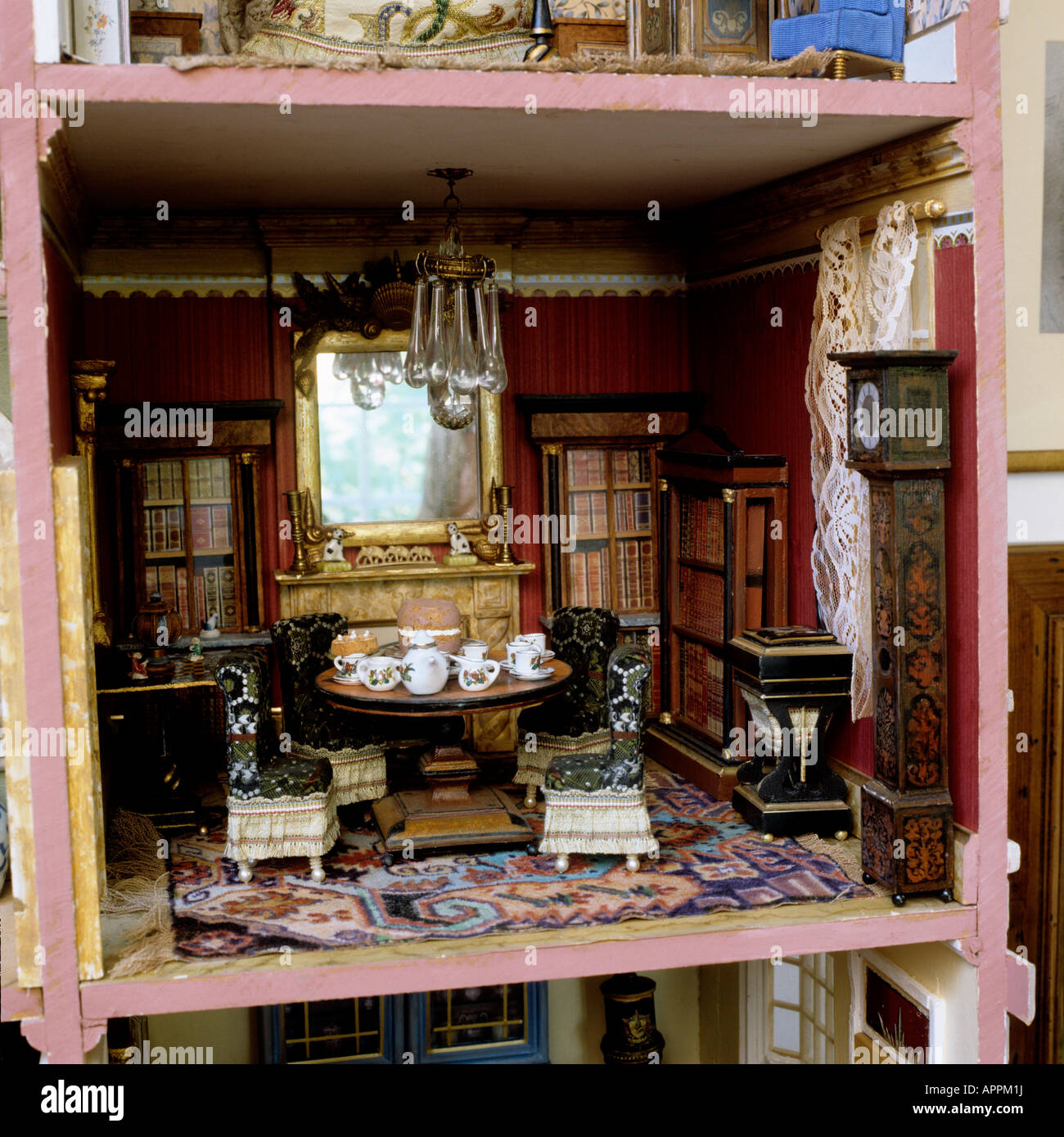 Close up of doll's house interior Stock Photo