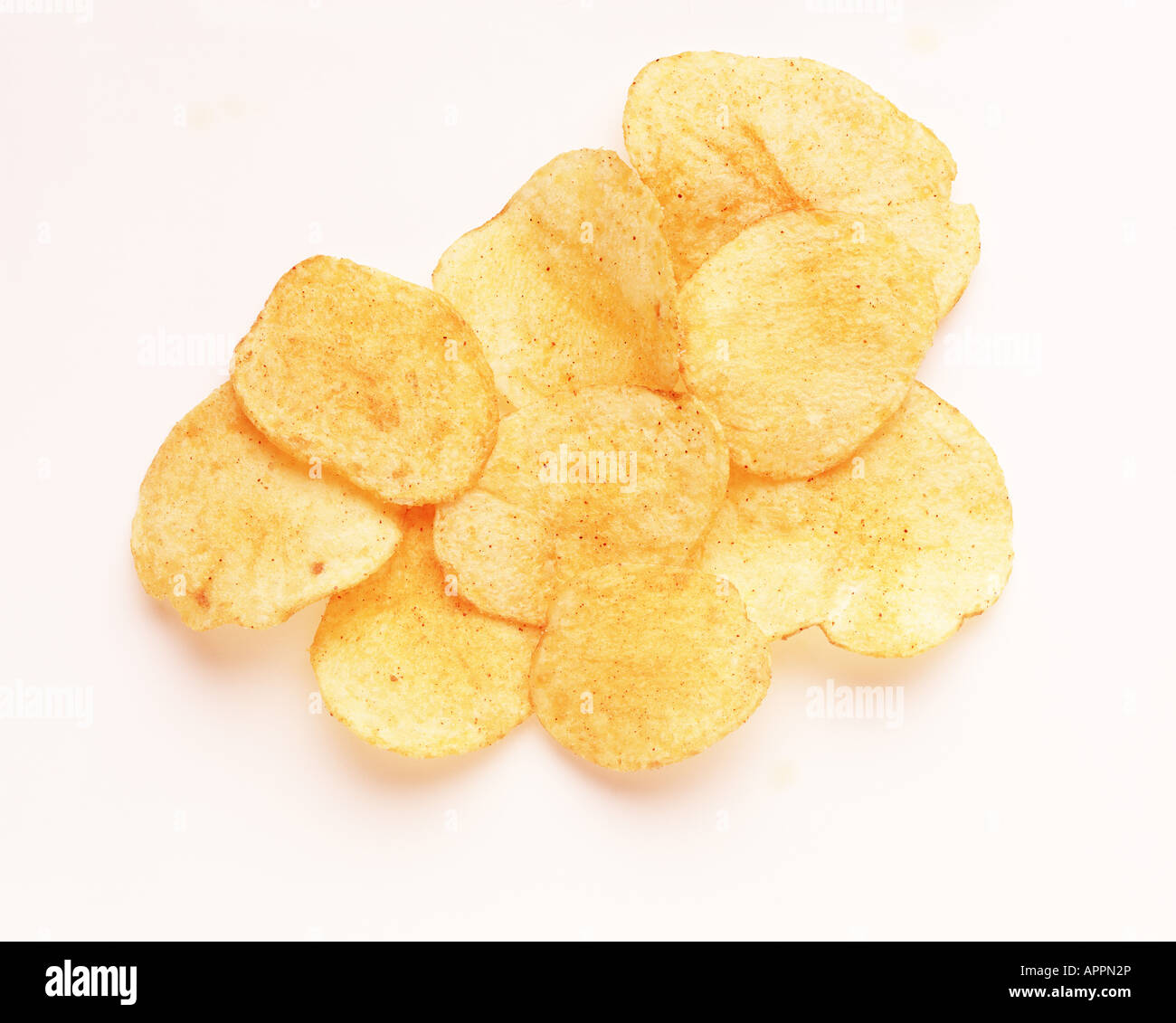 one serving fresh cut potato chips Stock Photo Alamy