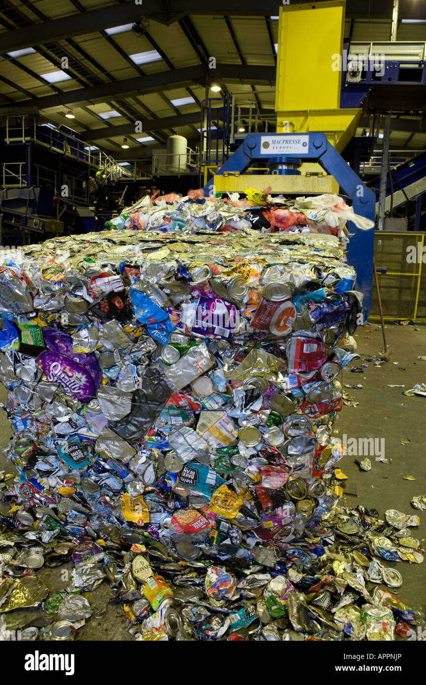 Community waste recycling Milton Keynes Stock Photo Alamy