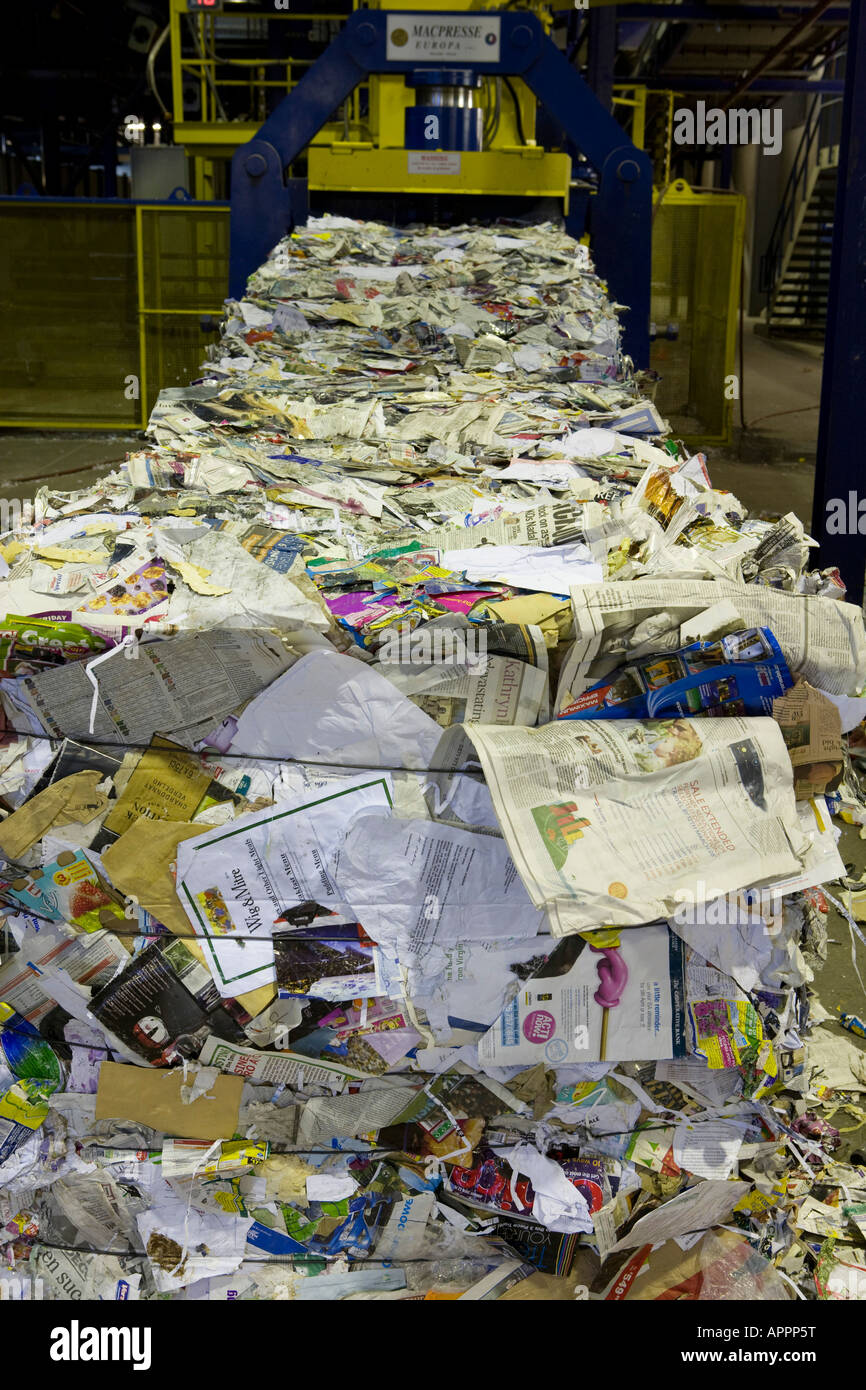 Community waste recycling Milton Keynes Stock Photo Alamy