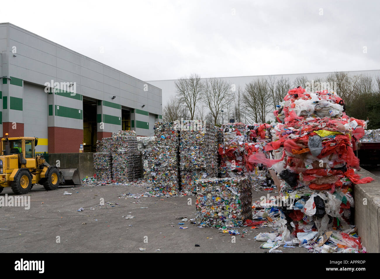 Community waste recycling Milton Keynes Stock Photo Alamy