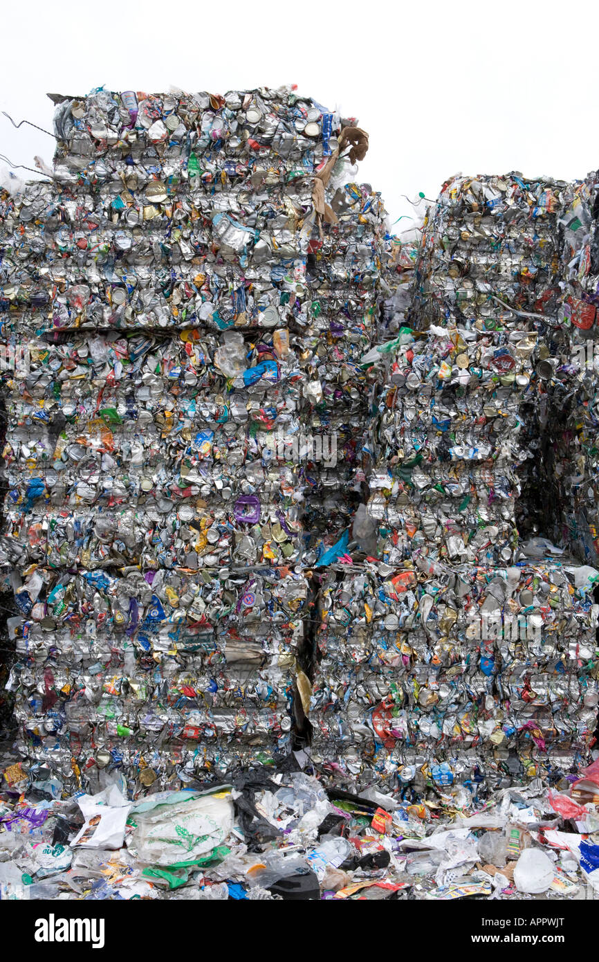 Community waste recycling Milton Keynes Stock Photo Alamy