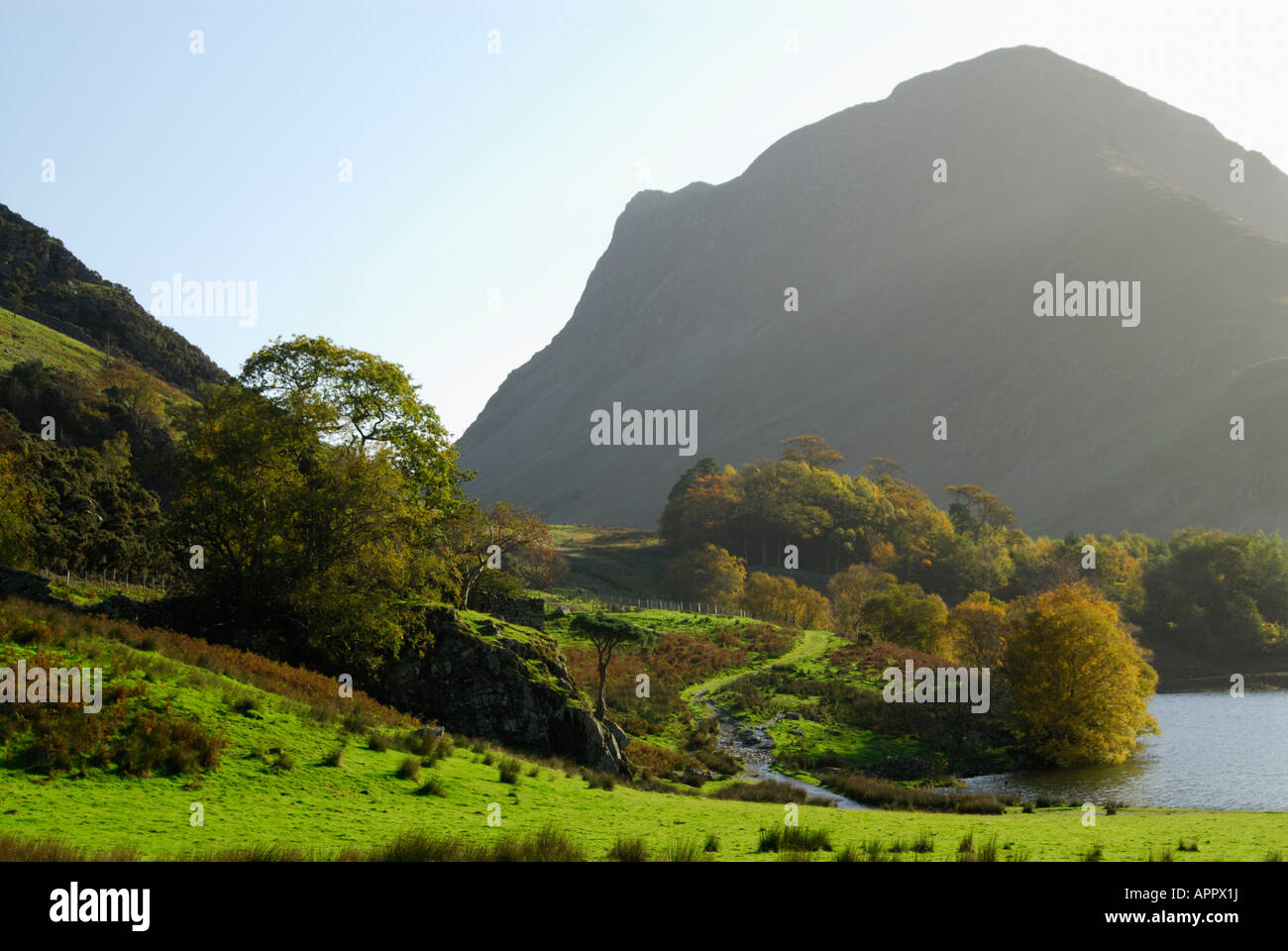 Fleetwith Pike and Buttermere in The Lake District National Park ...