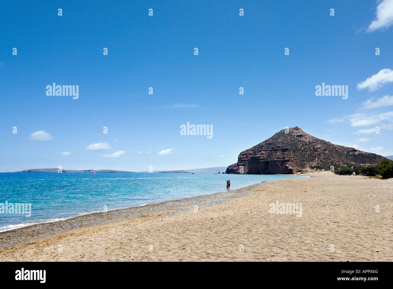 Kouremenos Beach near Palekastro, Lasithi Province, East Coast, Crete, Greece Stock Photo
