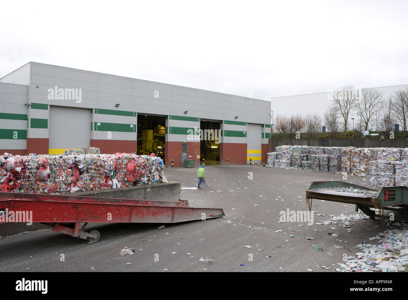Community waste recycling Milton Keynes Stock Photo Alamy
