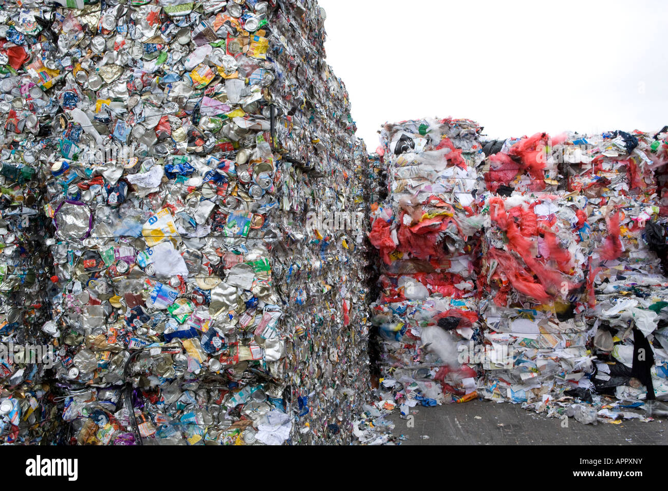 Community waste recycling Milton Keynes Stock Photo Alamy