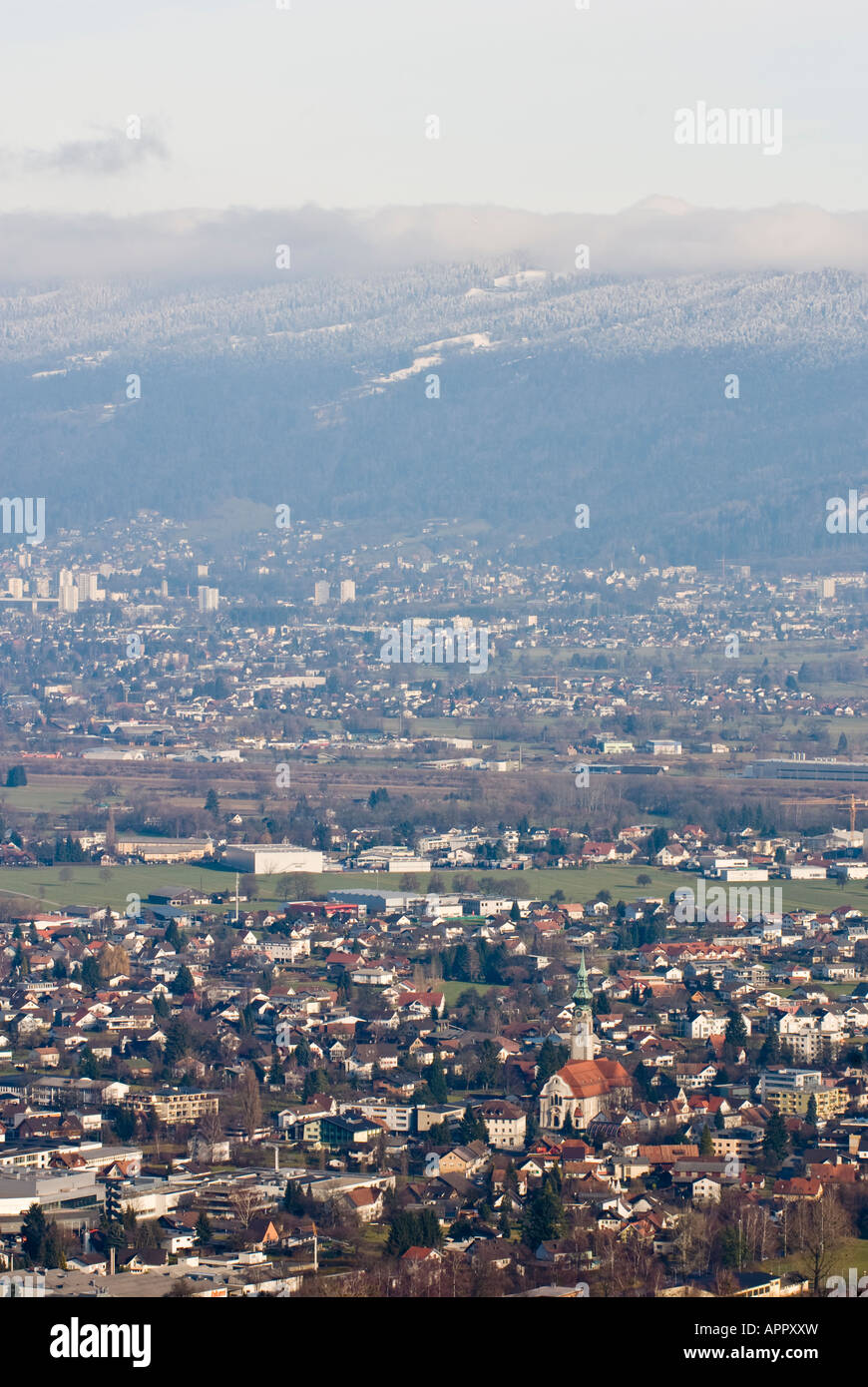 Three countries meet at Lake Constance (Bodensee) Foreground Hoechst