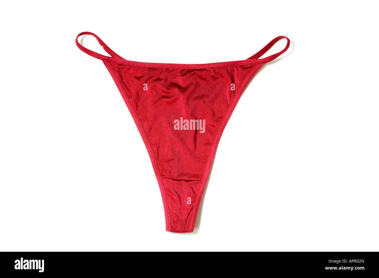 Red tanga knickers underwear pants Stock Photo - Alamy