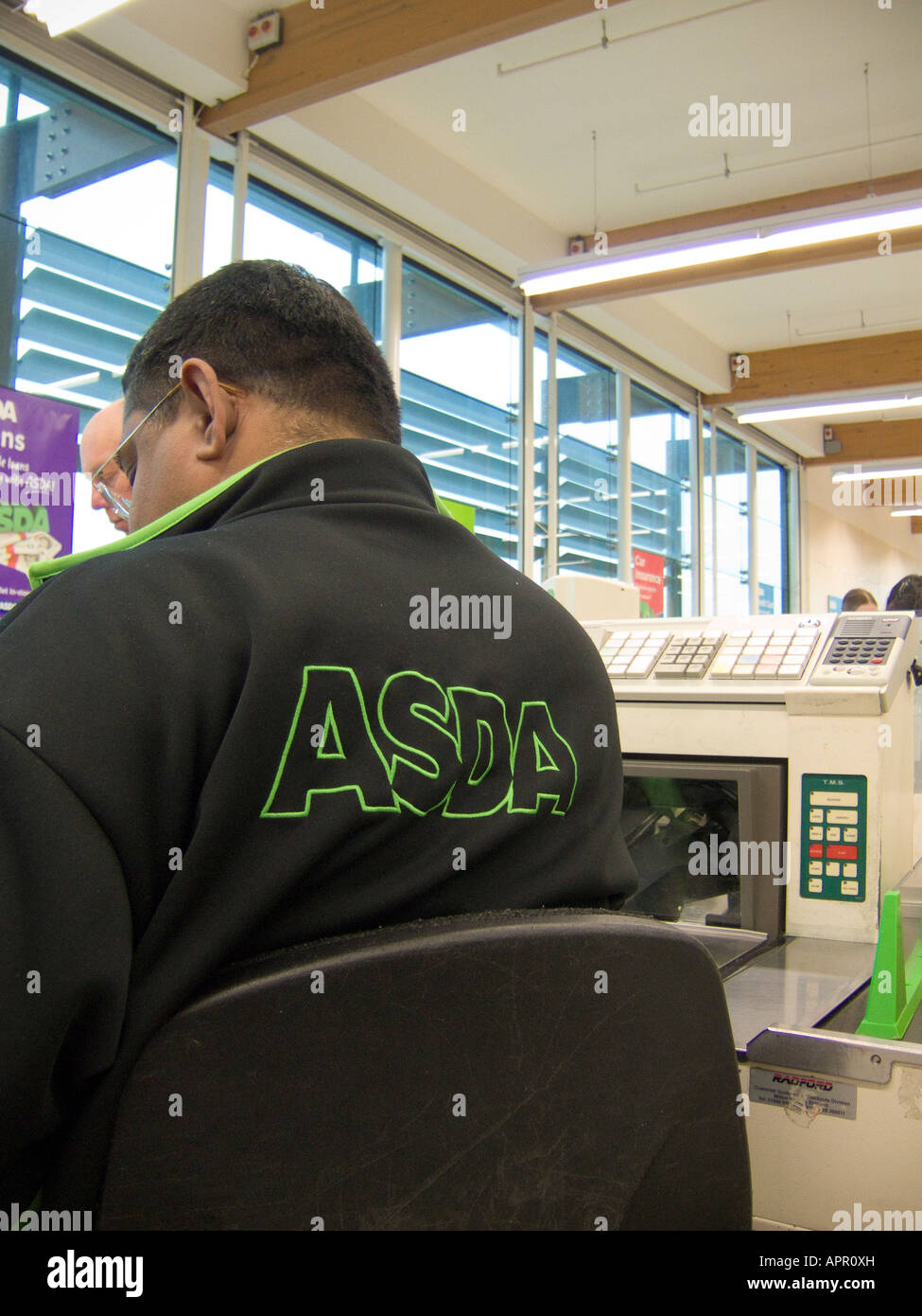 asda cashier Stock Photo Alamy
