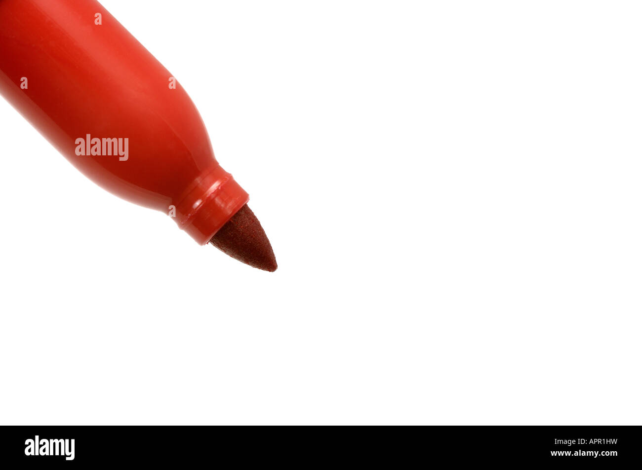 Red marker felt tip Stock Photo