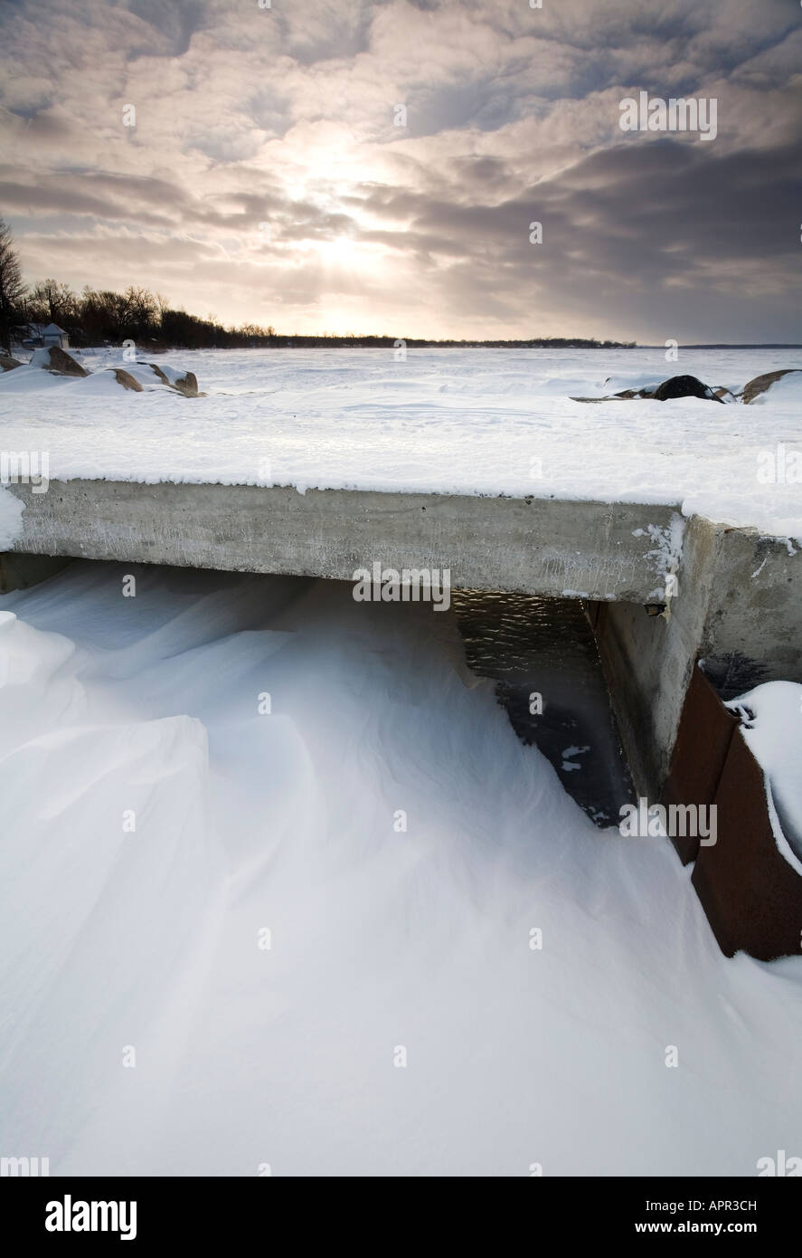 Frozen Lake Simcoe, Jackson's Point, Ontario, Canada Stock Photo Alamy