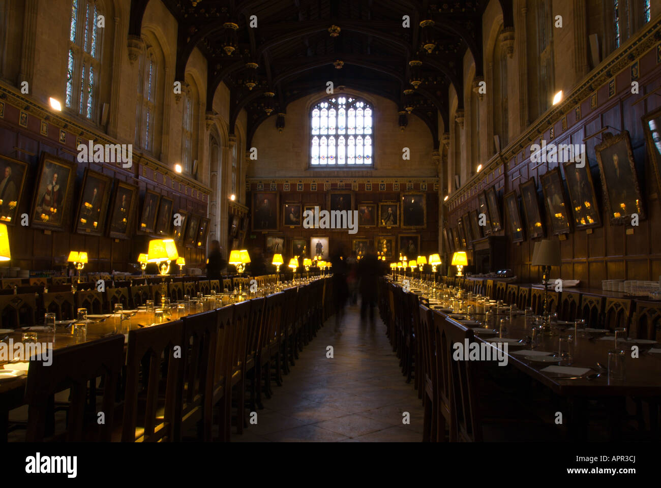 The dining hall at Christ Church College, Oxford Stock Photo