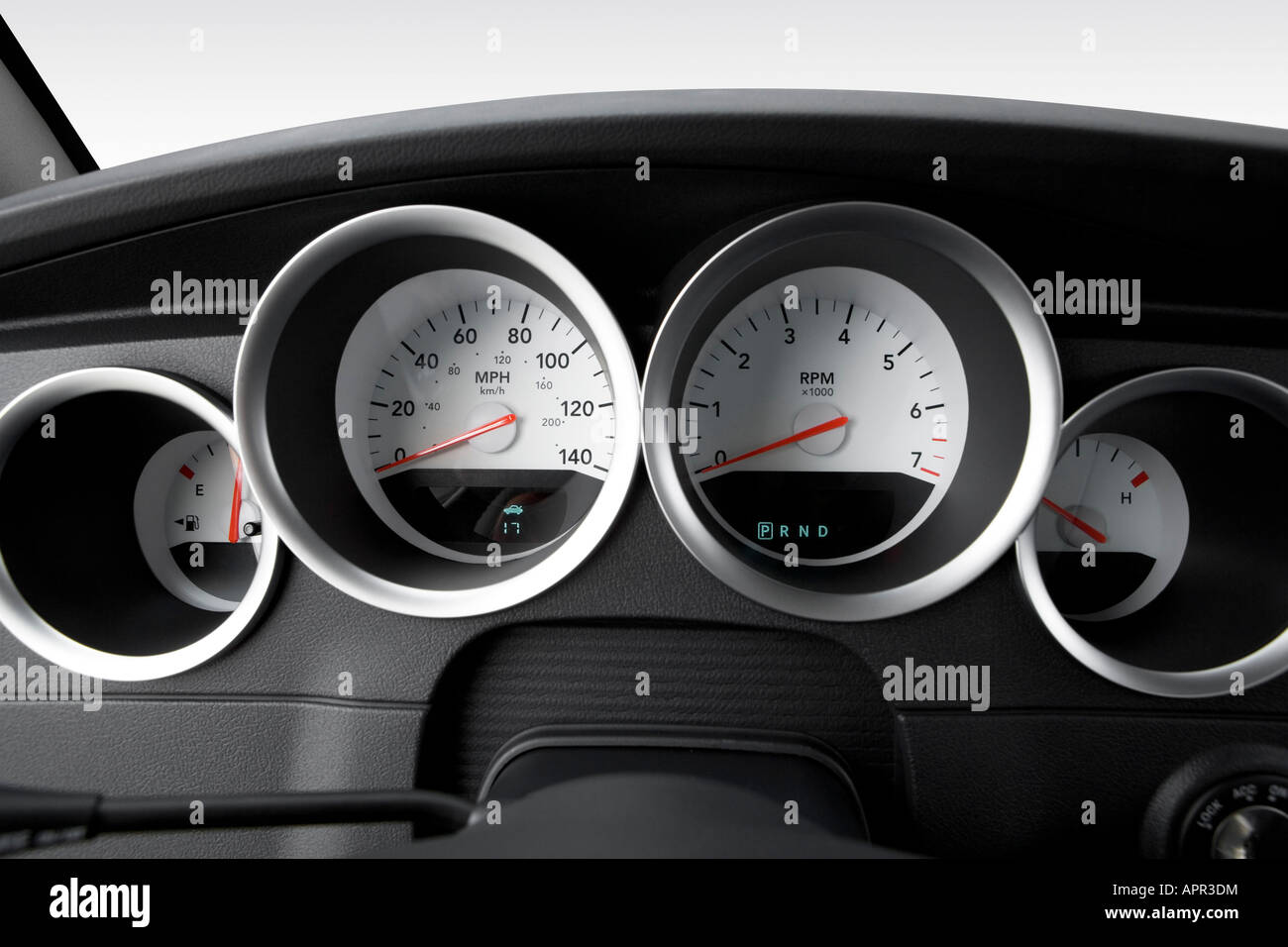 2006 Dodge Charger SXT in Blue - Speedometer/tachometer Stock Photo - Alamy