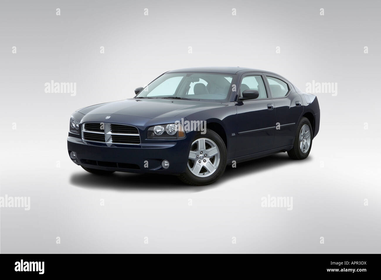 2006 Dodge Charger SXT in Blue - Front angle view Stock Photo - Alamy