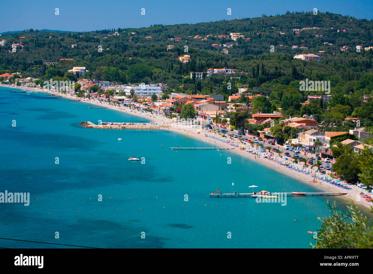 Barbati Beach, Corfu, Greece Stock Photo