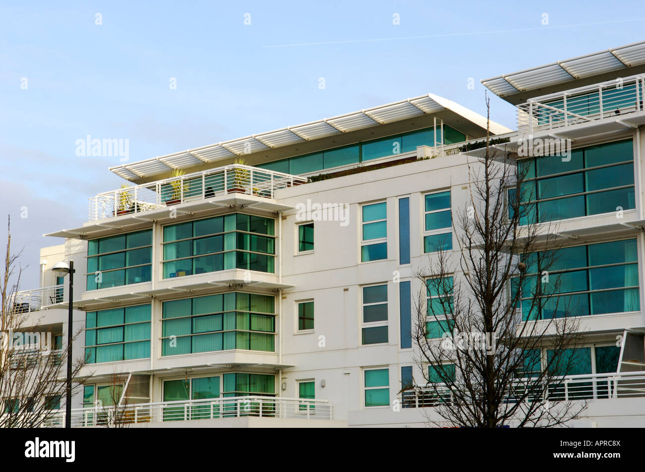 Cardiff Bay new flats Stock Photo Alamy