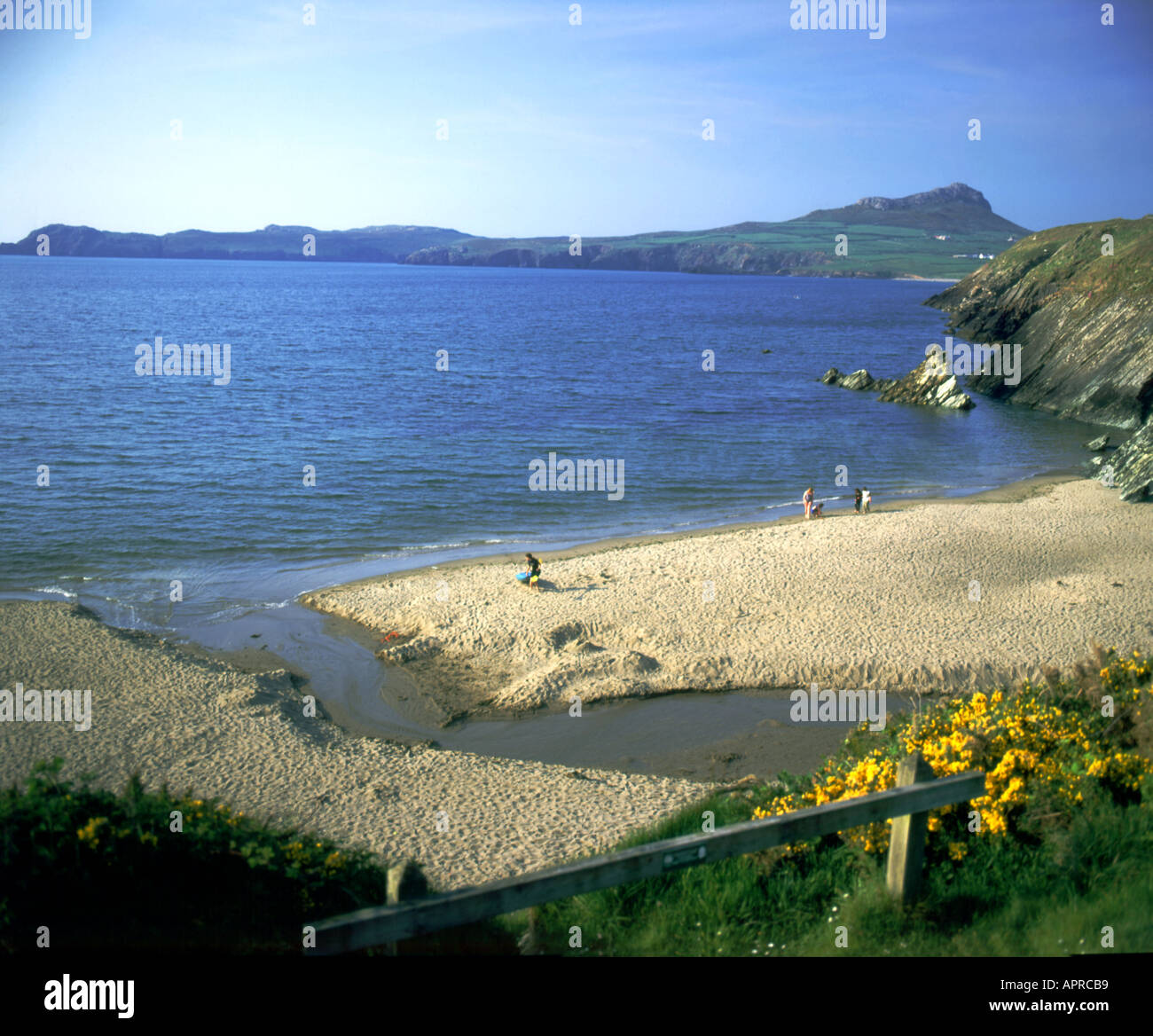 porthselau beach whitesands bay with st davids head in distance st