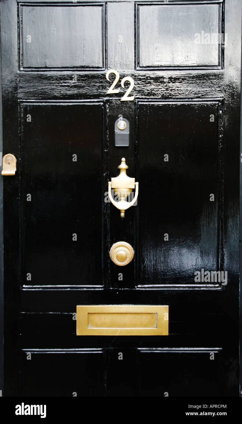 Featured image of post Black Front Door With Knocker - First impressions matter, after all.