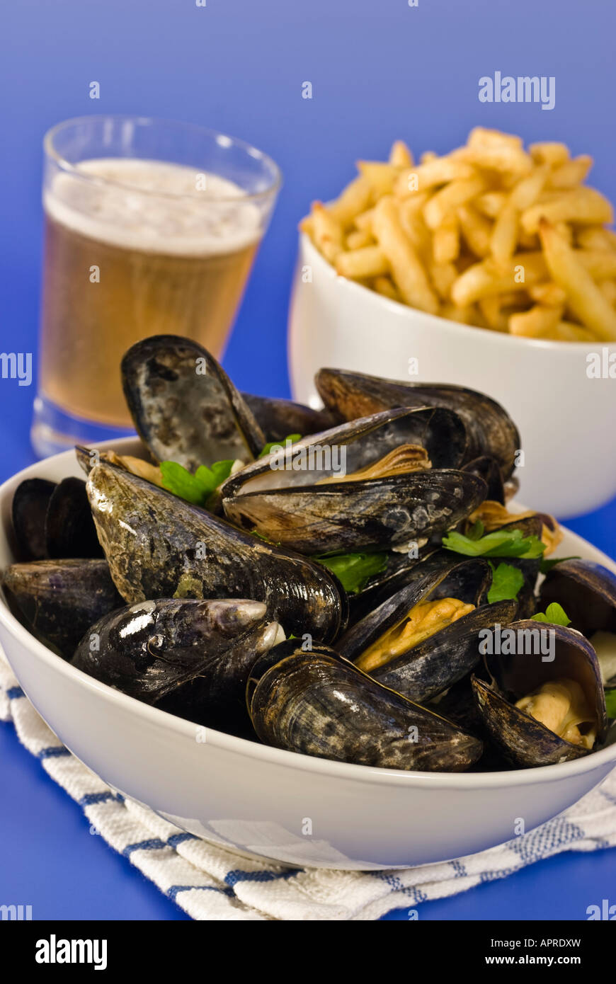 Moules frites eating hi-res stock photography and images - Alamy