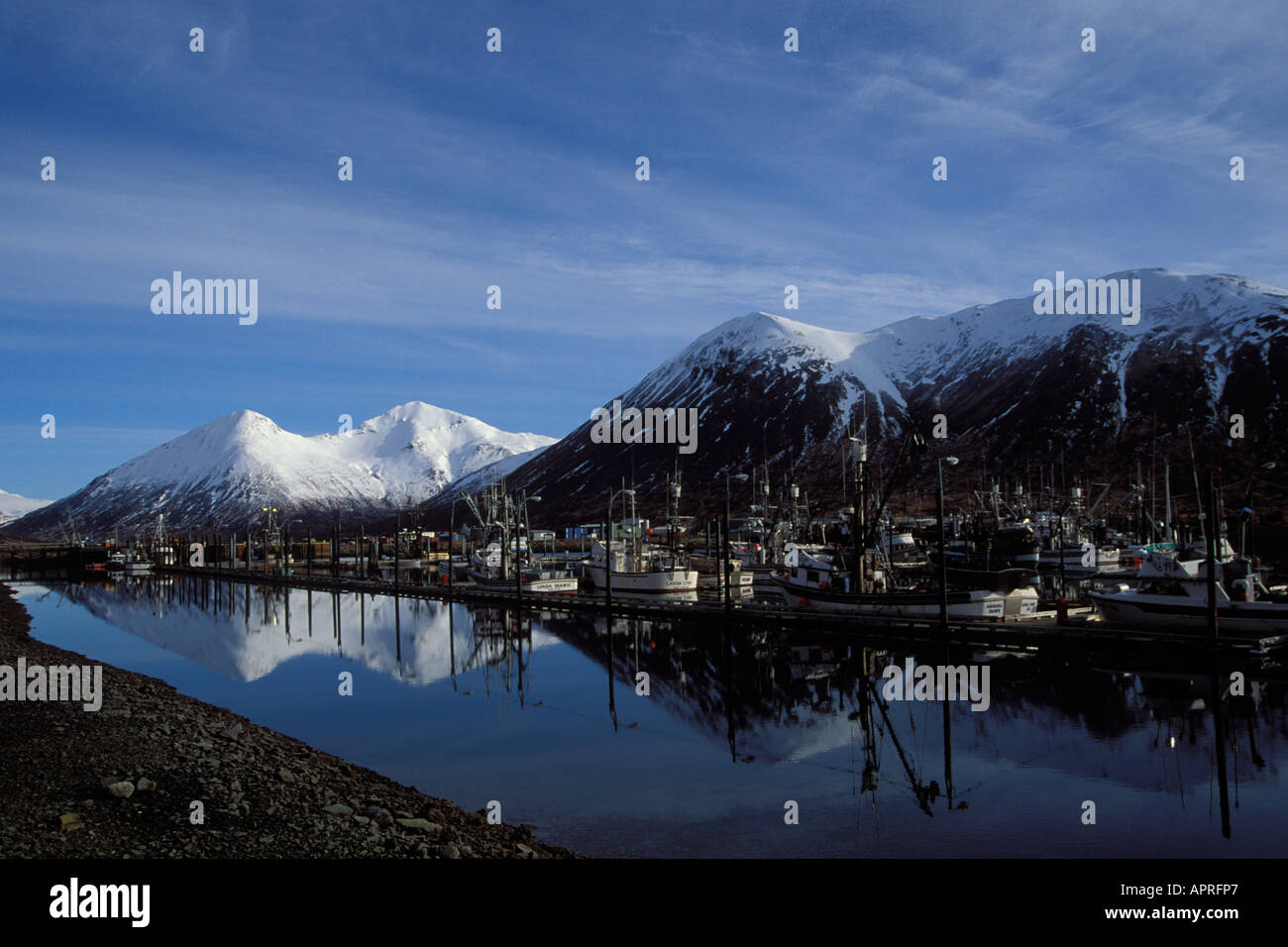 King Cove dock and harbor on the end of the Alaskan Peninsula start of