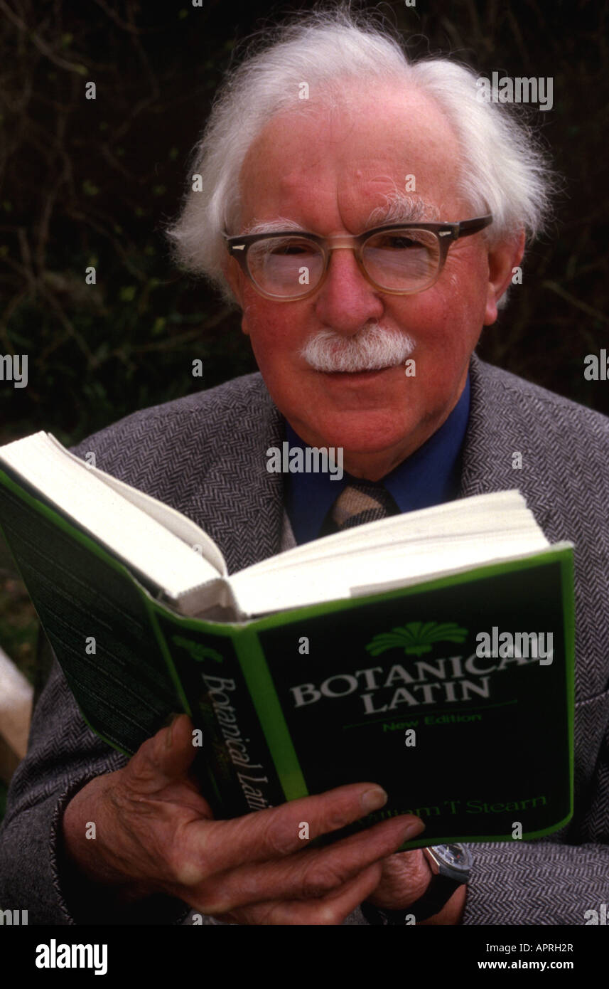 Dr William T Stearn eminent botanist Stock Photo Alamy