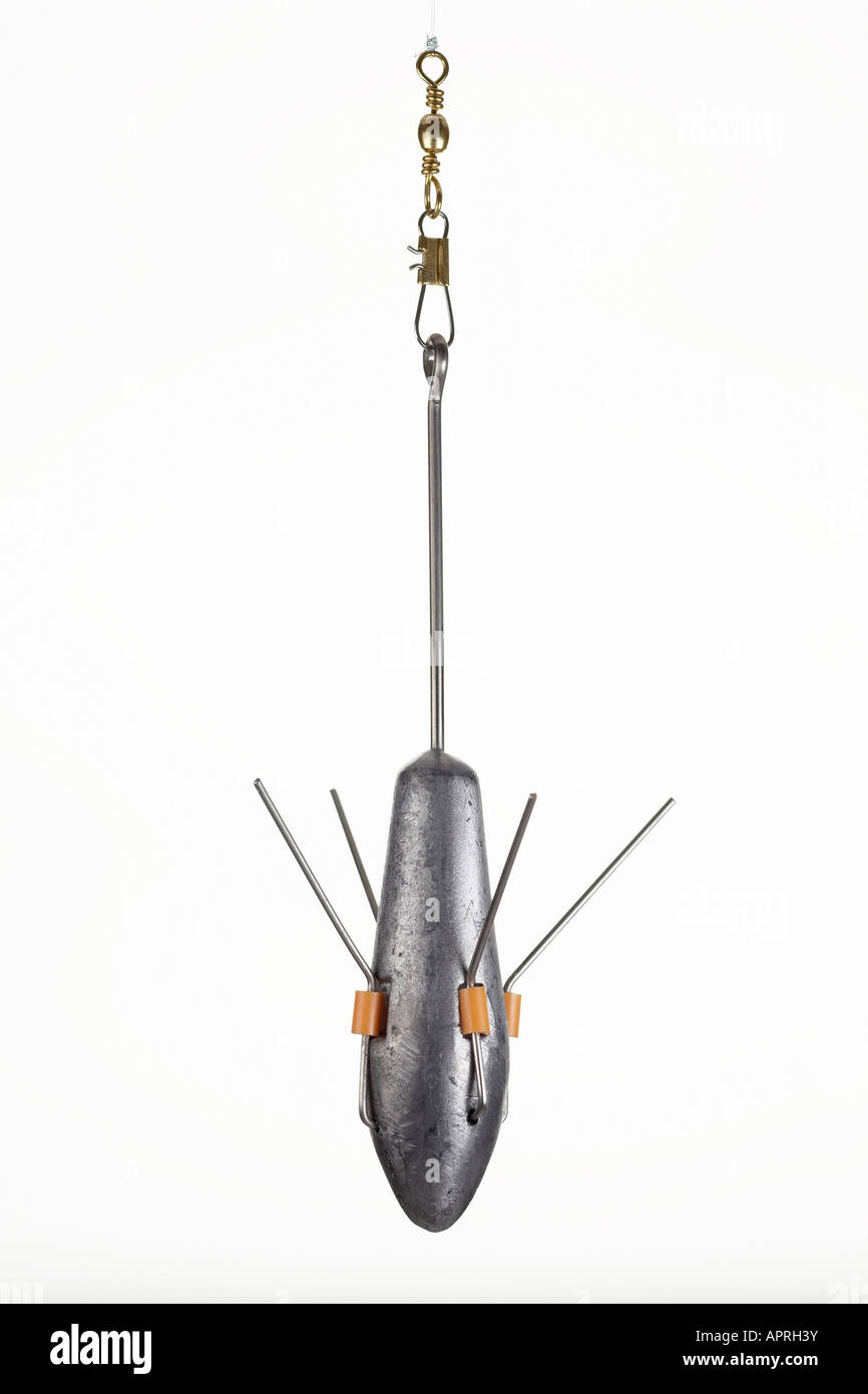 Surfcasting fishing sinker Stock Photo Alamy
