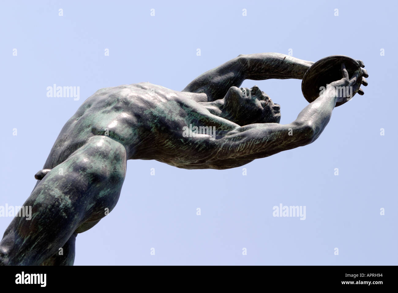 Statue of the Discus Thrower Diskovolos opposite the Panathinaiko