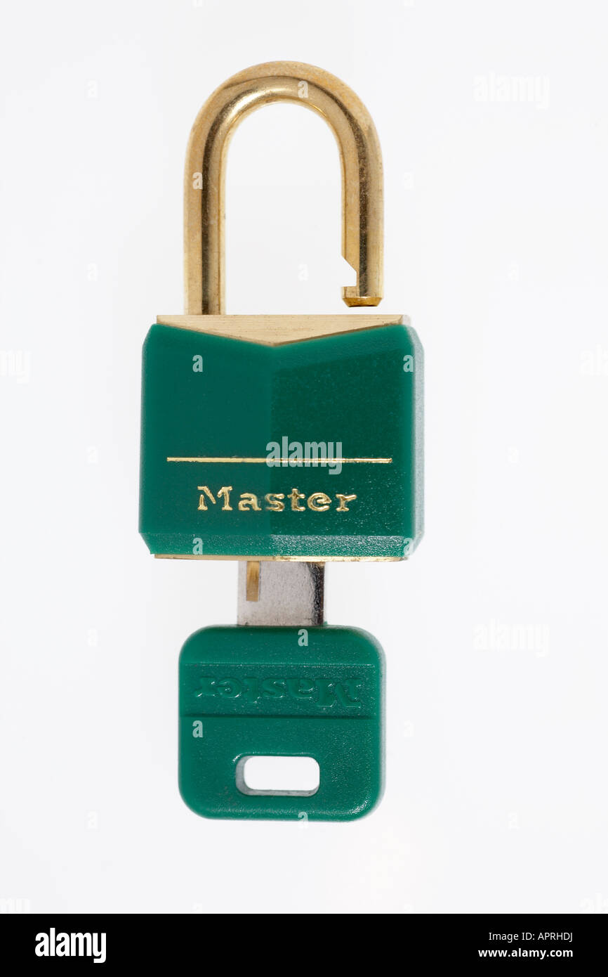 Padlock and key Stock Photo Alamy