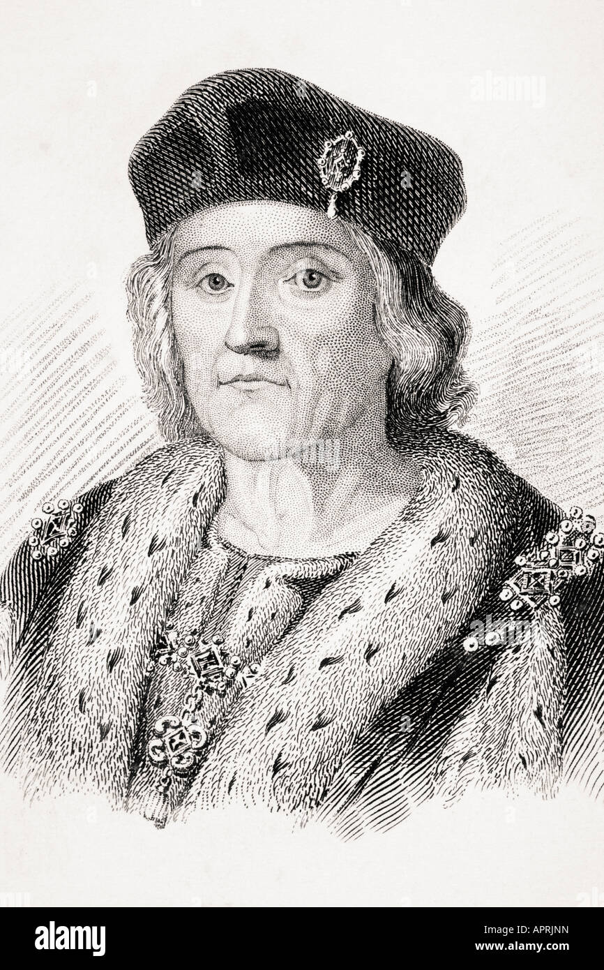 Henry VII, 1485 - 1509. King of England. Stock Photo