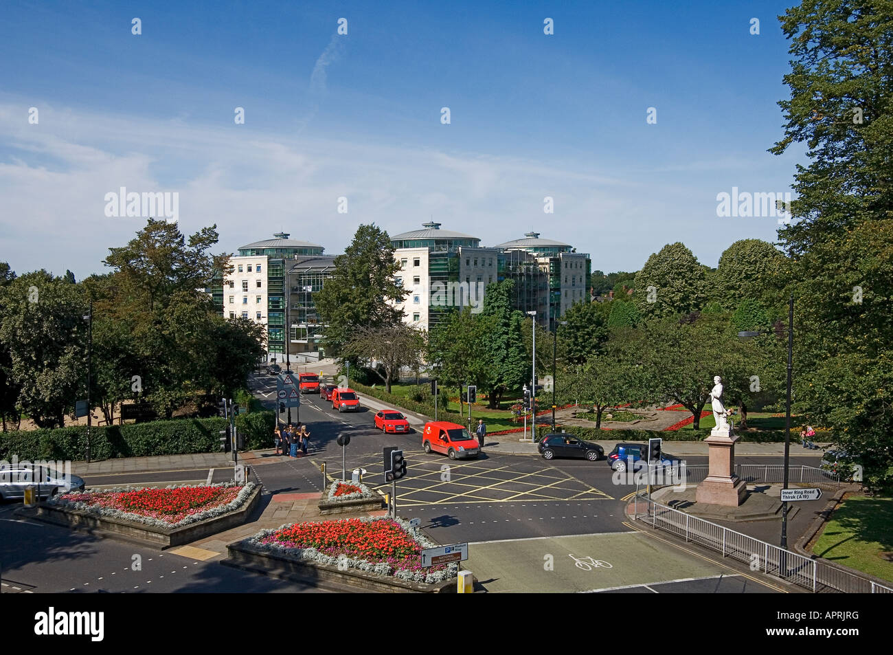 Traffic on Station Road York North Yorkshire England UK United Kingdom