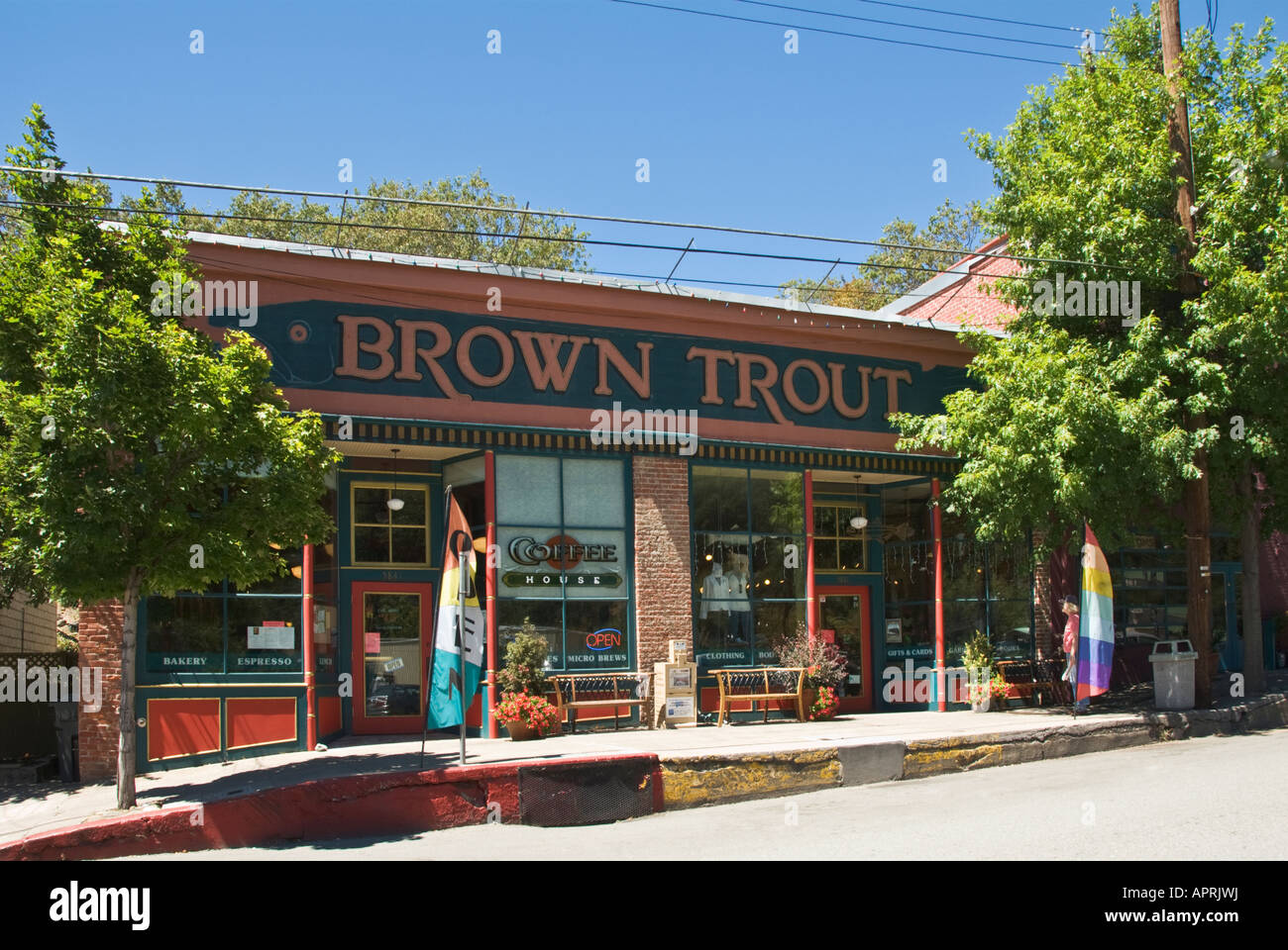 California Dunsmuir Brown Trout cafe gift shop Stock Photo Alamy