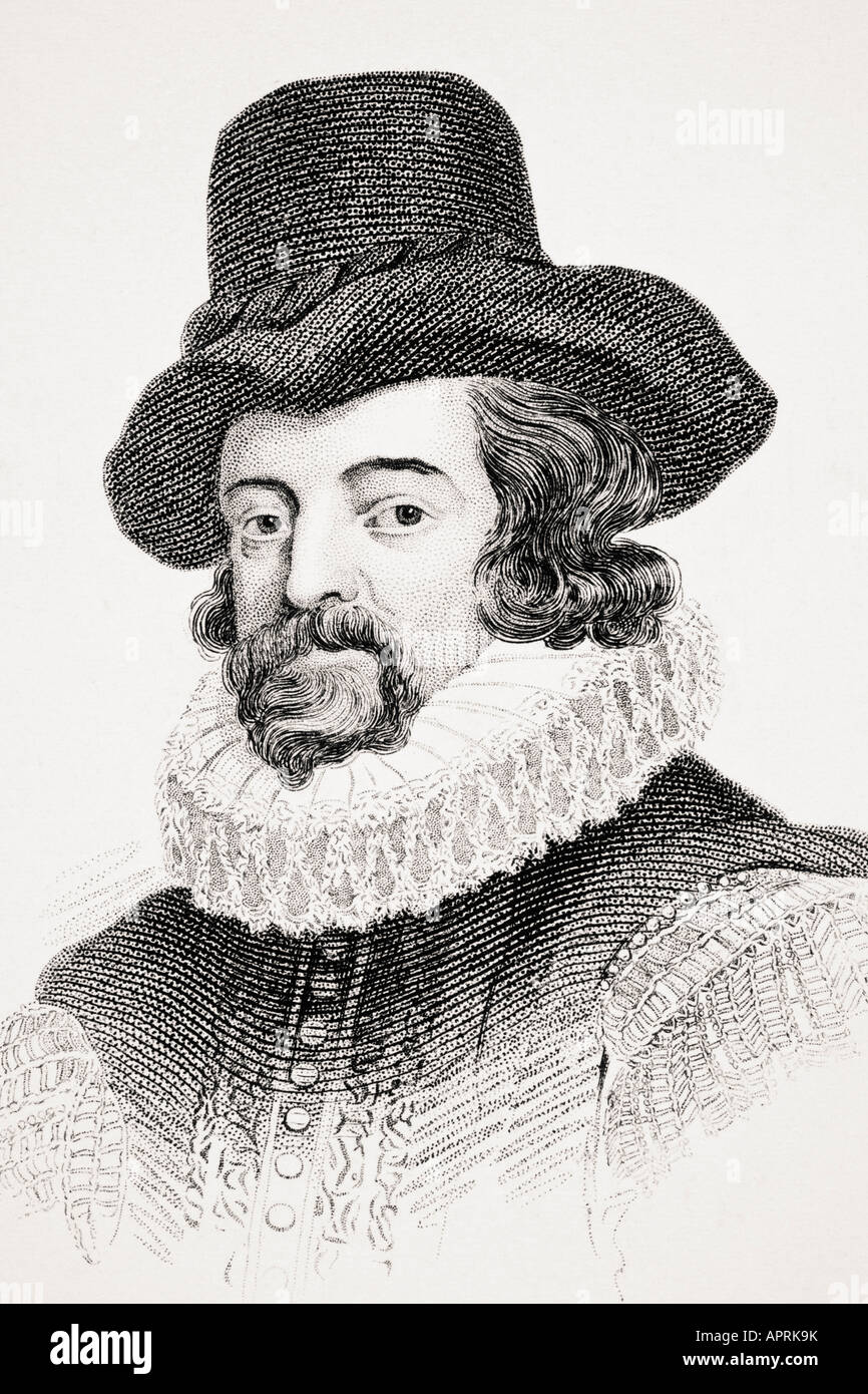 Francis Bacon, 1st Viscount St. Alban, 1561 - 1626.  English lawyer, statesman, essayist and philosopher. Stock Photo