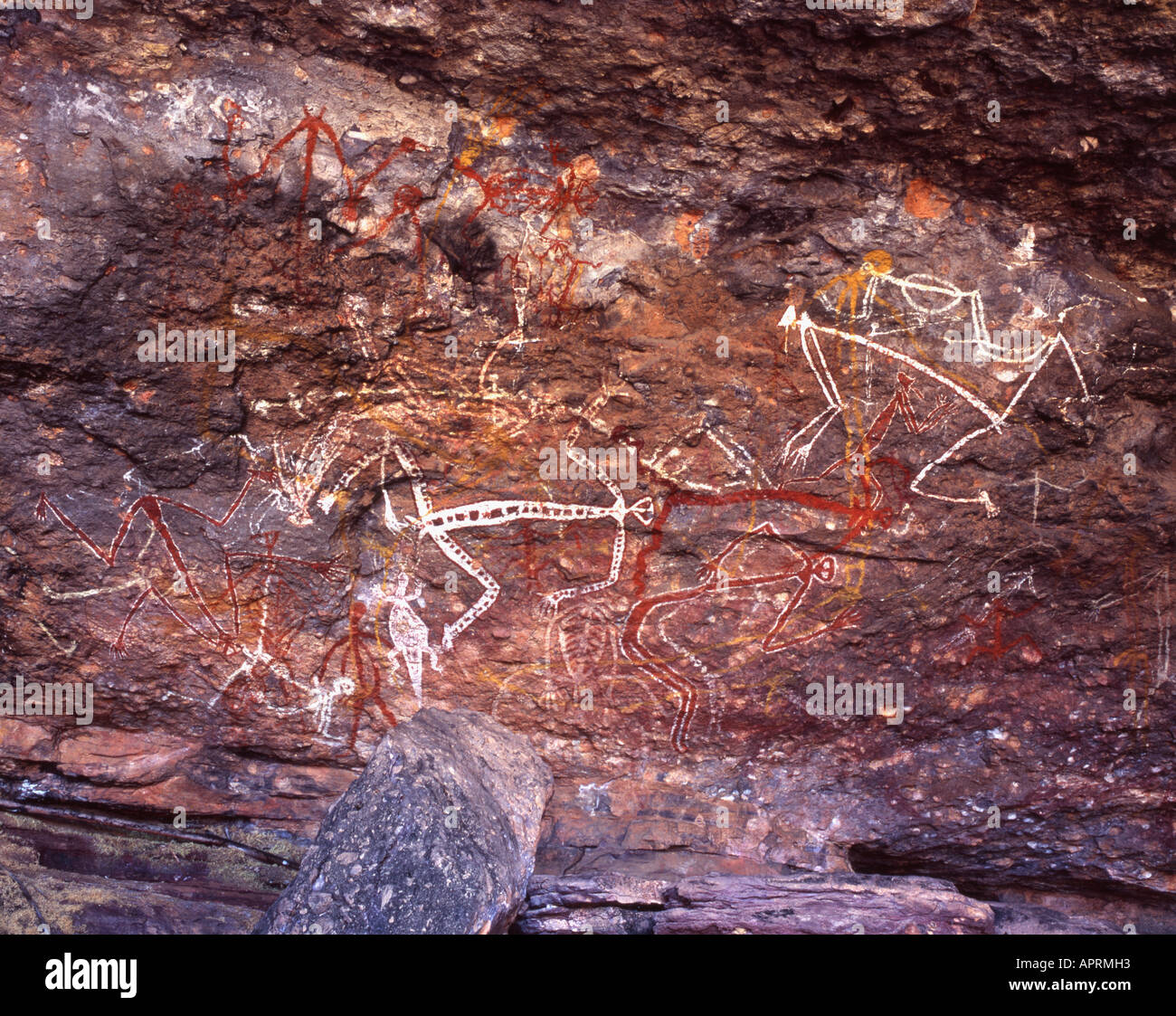 Rock Art at the Incline Gallery Nourlangie Rock Kakadu National Park