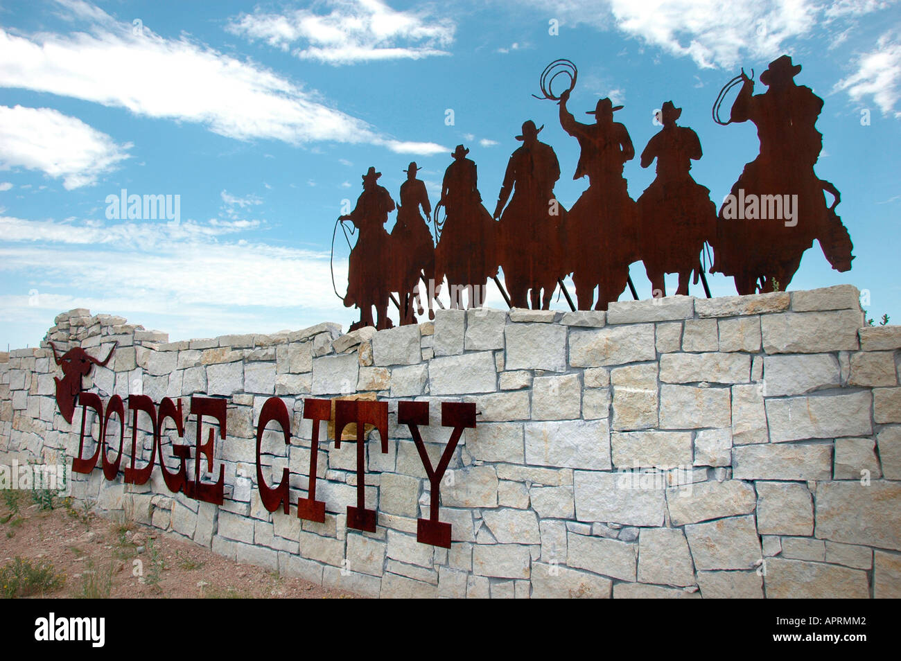 Dodge City Kansas on the western plains of the US where the wild west