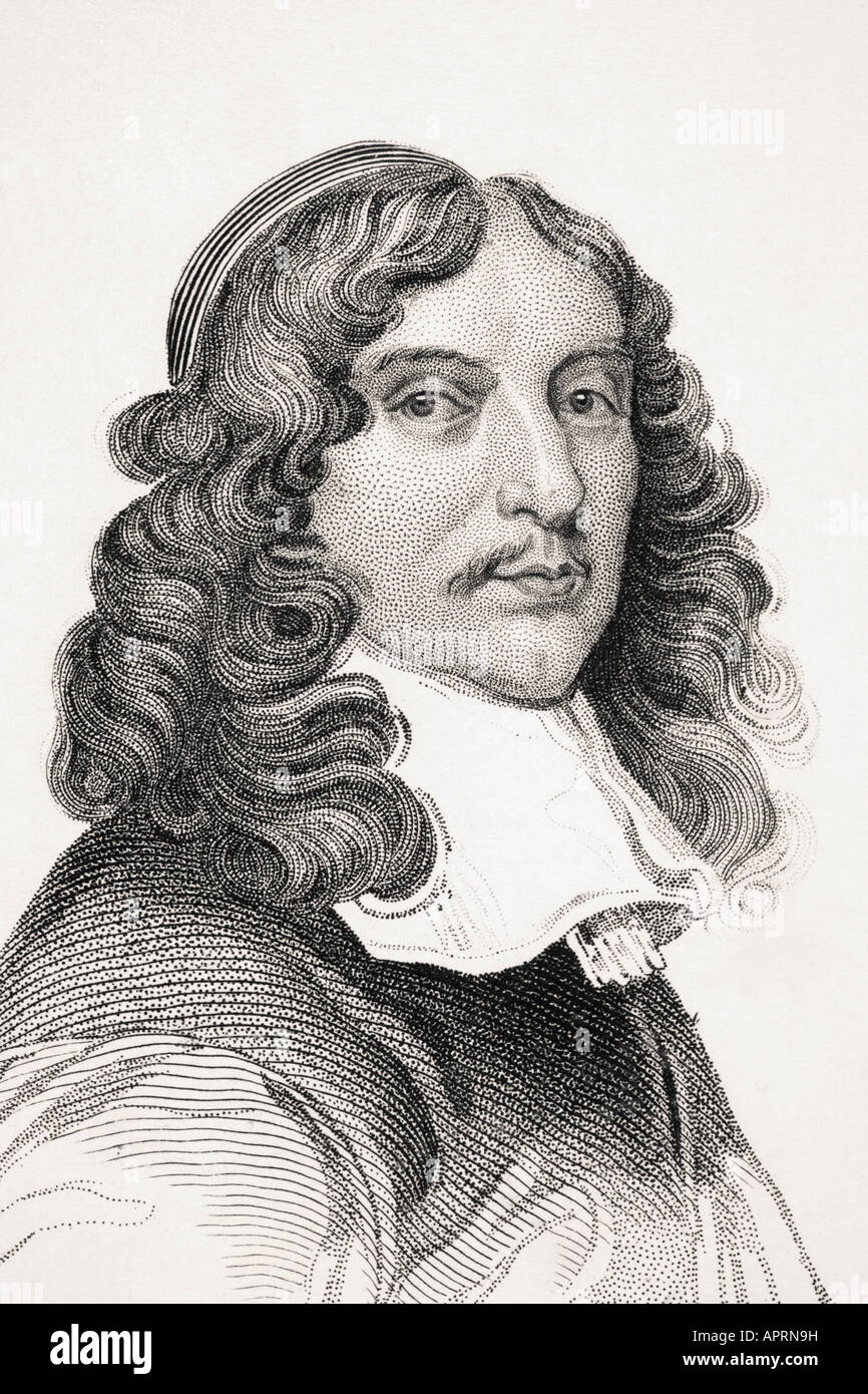 Andrew Marvell, 1621-1678. English metaphysical poet, satirist and politician.  From Old England's Worthies Stock Photo