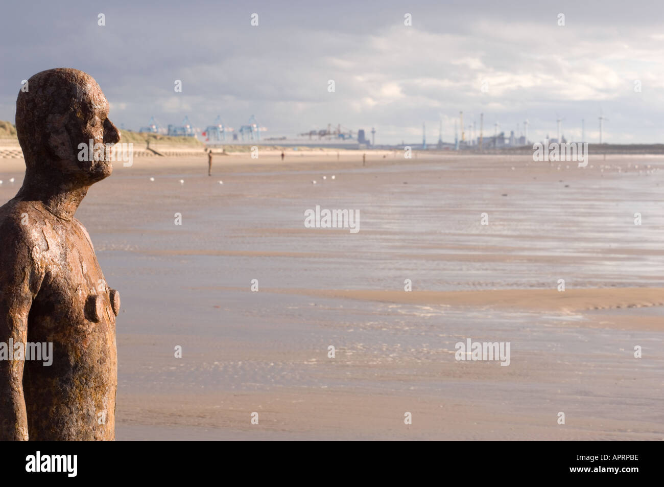 Another Place, Installation of sculptures by Antony Gormley Crosby